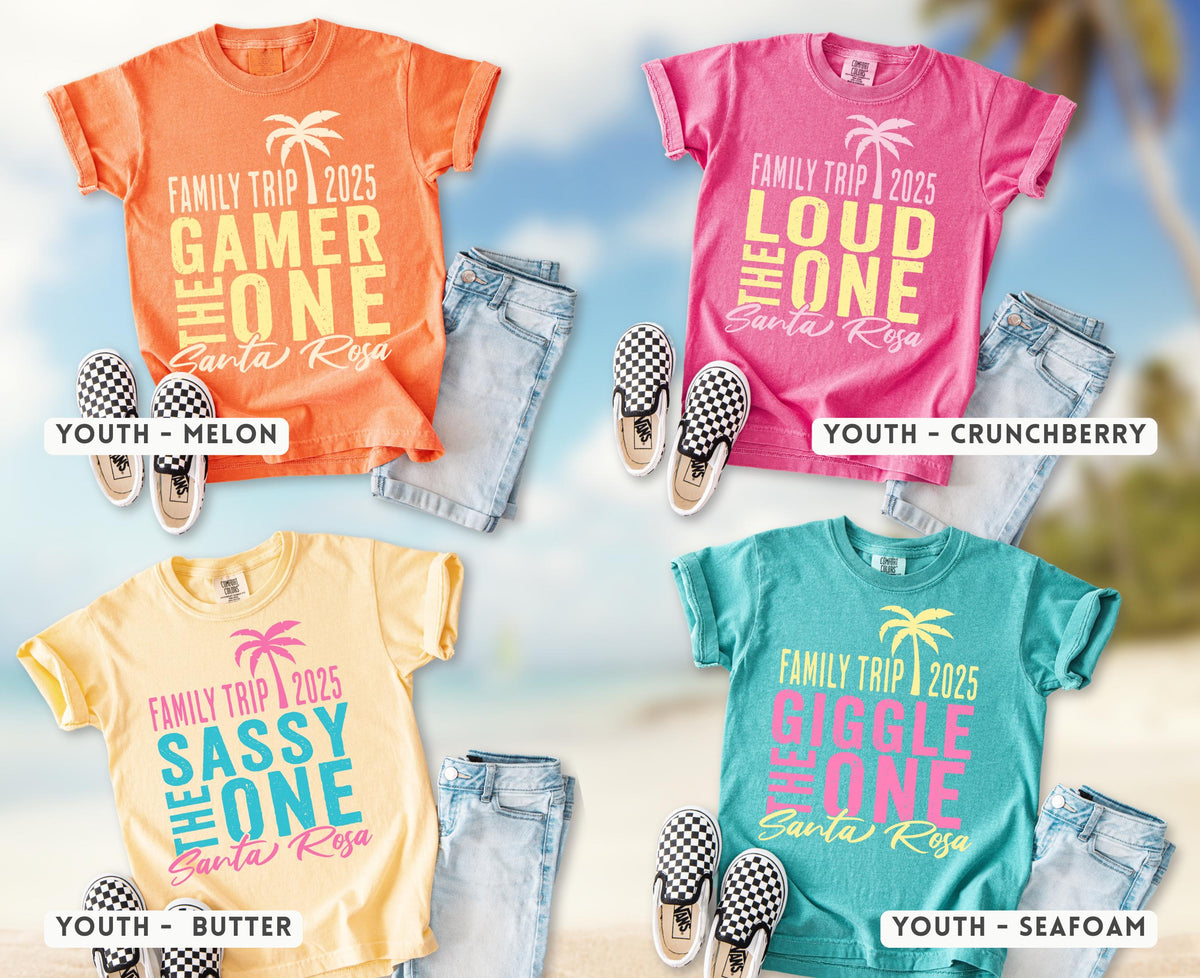 Custom Girls Trip Shirts | Matching Weekend Vacation Comfort Colors Tee | Personalized Vacay Mode Summer Beach T-shirt | Best Friend Cruise
