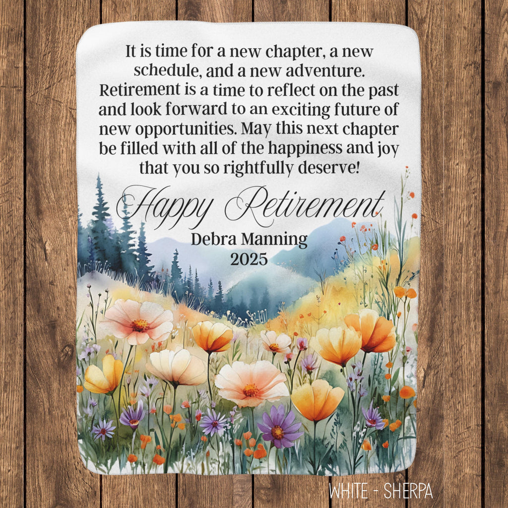 Custom Retirement Blanket Retiring Coworker Gift Ideas for Her Unique Boss Retirement Gifts 2025 Farewell Personalized Blanket Throw for Her