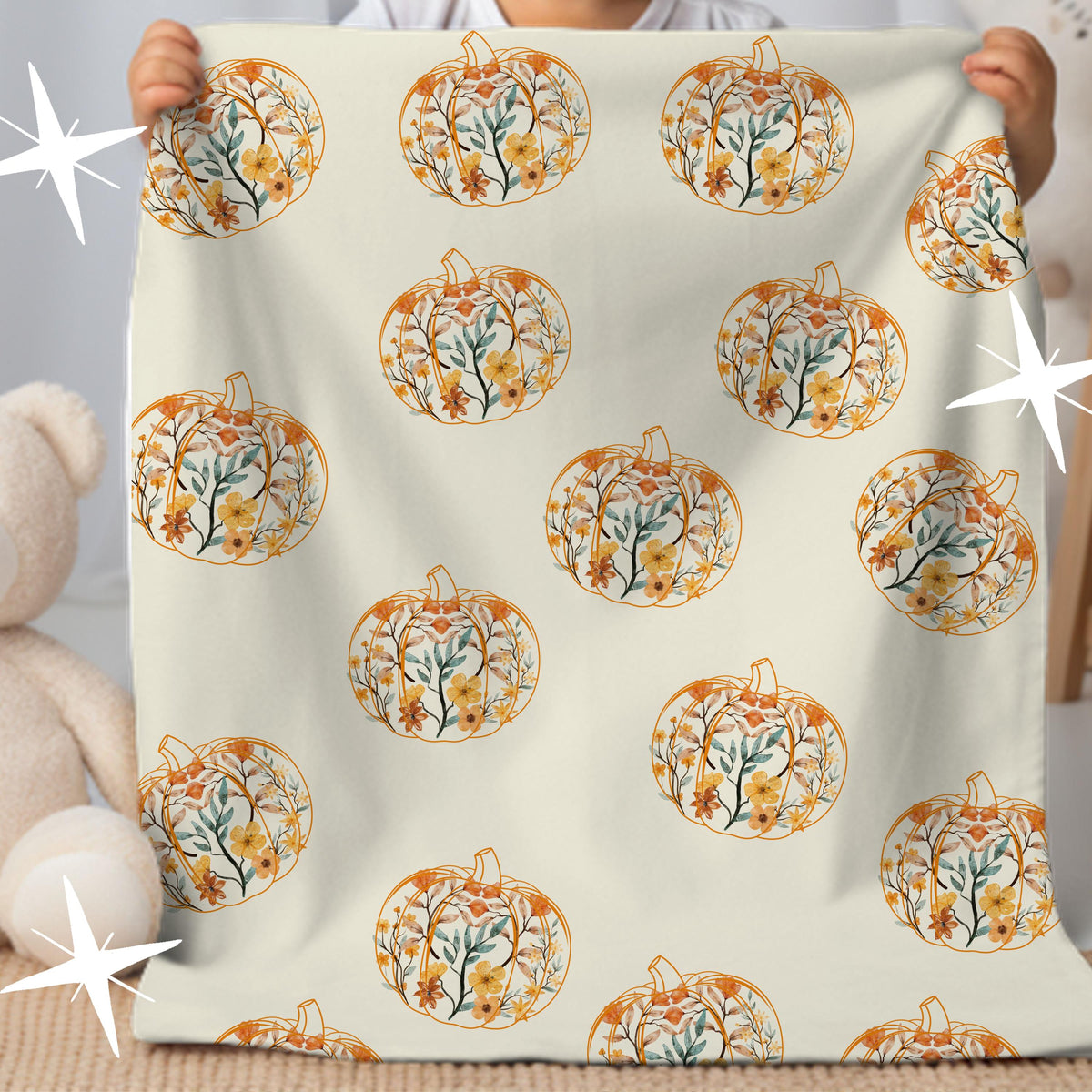 Pumpkin Throw Blanket, Pumpkin Patch Plush Blanket, Autumn Home Fall Decor, Halloween Seasonal Blanket, Fall Lover Gift, Thanksgiving Throw