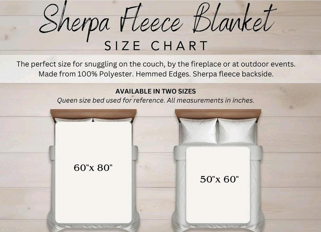 Fall Sherpa Blanket, Autumn Fleece Blanket, Forest Throw Blanket, Bedding, Gift Idea, Fall Decor, Autumn Blanket, Nature Blanket 50x60 60x80