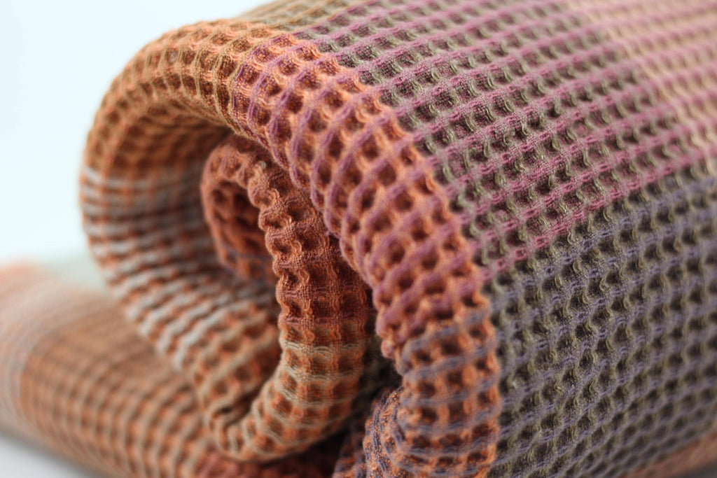 Oversized Waffle Linen Throw Blanket: Soft Cotton Blend, Gift Box
