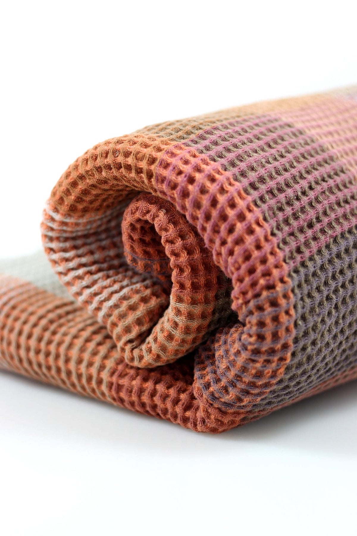 Oversized Waffle Linen Throw Blanket: Soft Cotton Blend, Gift Box