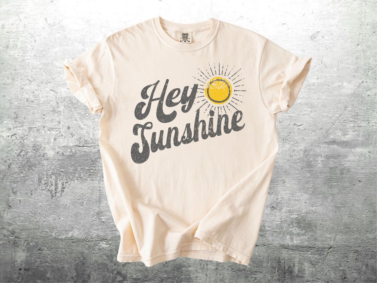 Be Kind Shirts, Retro 70s Style, Positivity, Motivational, Hey Sunshine, Funny, Boho, Oversize, Womens, Mens, Comfort Colors T-shirt