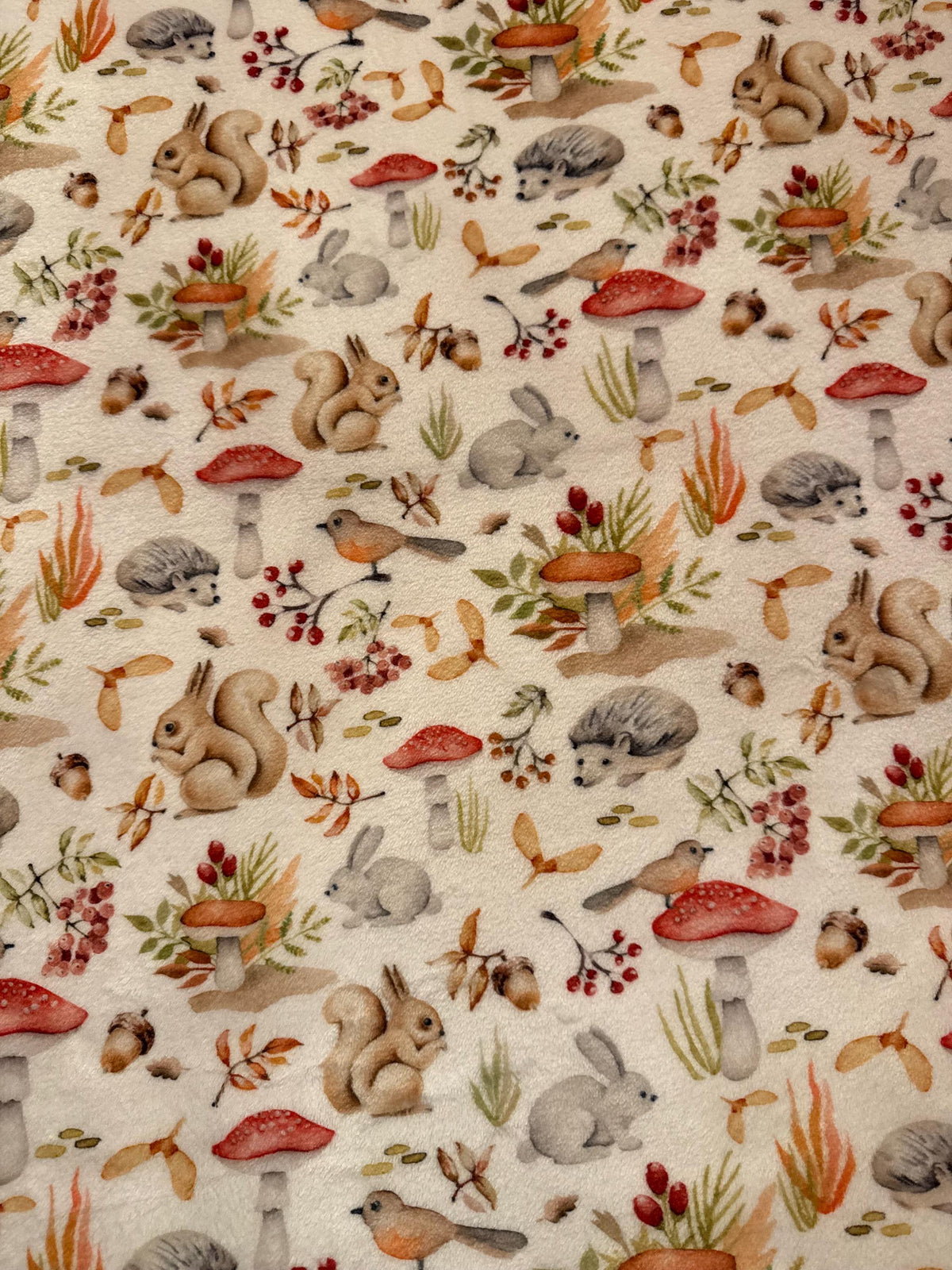 Throw Handmade Throw Blanket for Autumn Harvest Decor Fall Throw Blanket Lap Throw for Fall Woodland Animal Colorful Throw Gift Under 40