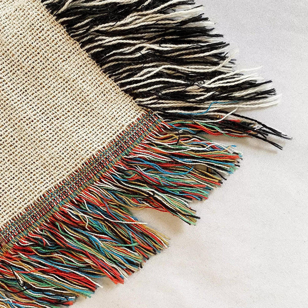Diamond Pattern Woven Blanket Checkered Fringe Throw Boho Farmhouse Style Cotton Baby Blanket Rustic Southern Decor