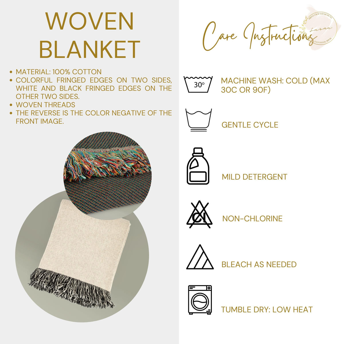 Personalized Baptism Baby Blanket Baptism Christening Blanket for Girl, Woven Baby Blanket with Floral Cross Baptism Floral Cross Baby Gift