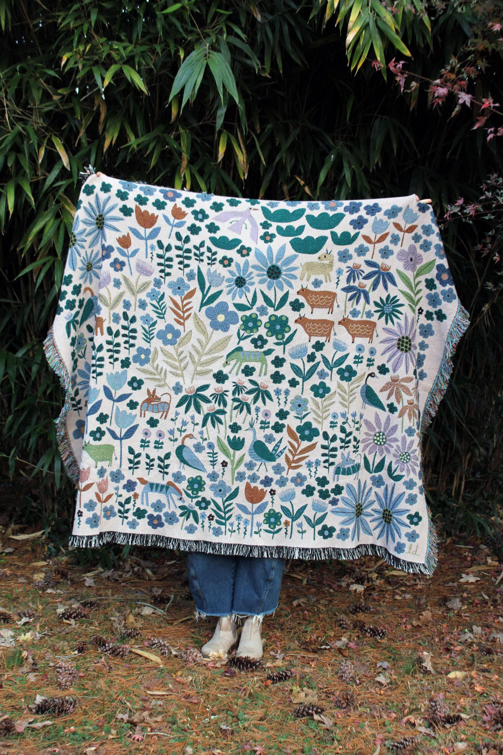 Folklore Throw Blanket Tapestry