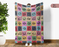 Vintage Tick Gift Blanket Retro Insect Illustration Throw Tick Lover Home Decor Unique Science Art Large Cozy Nature Wildlife Blanket
