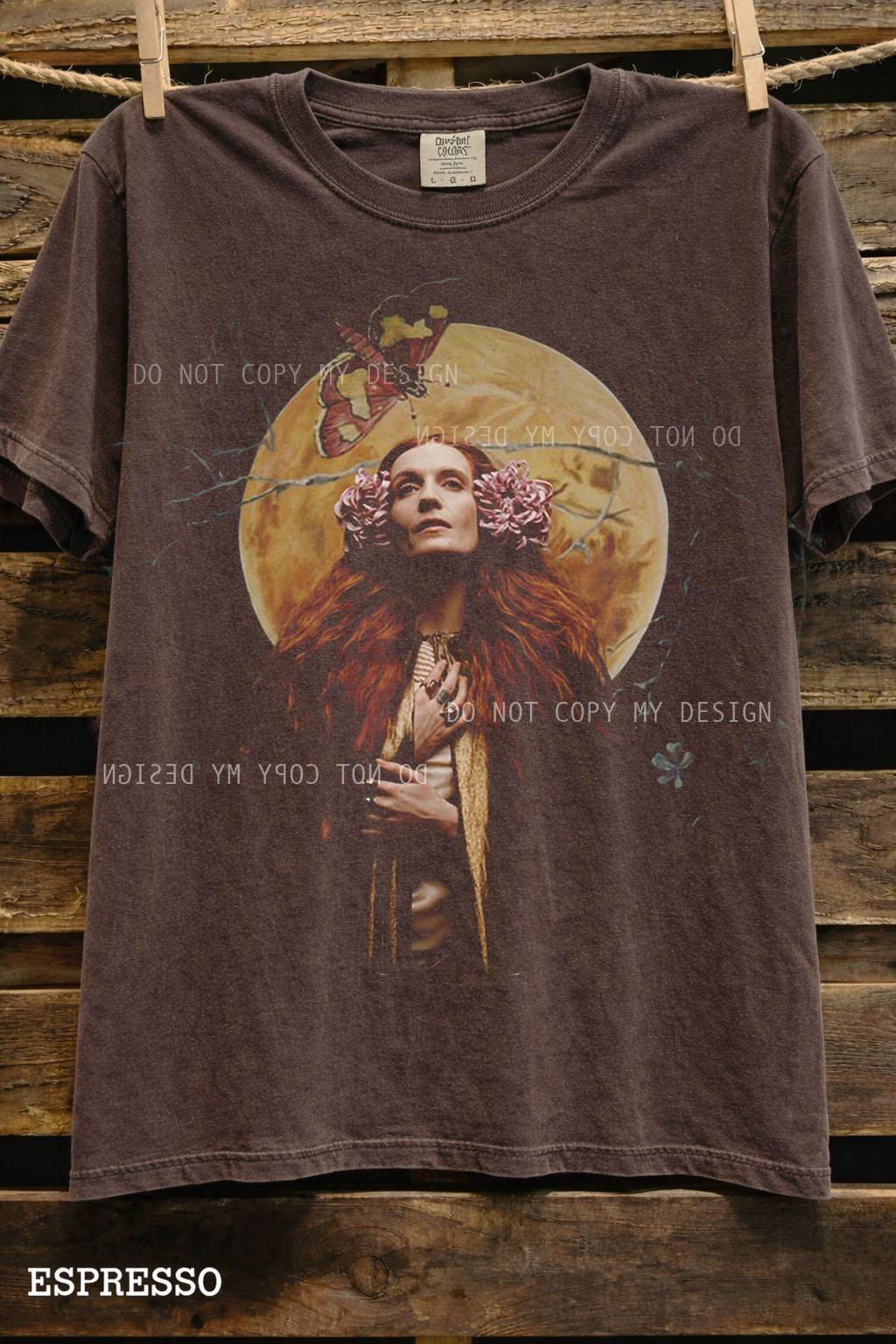 Music Art Shirt, Indie Rock Aesthetic Graphic Tee, Ethereal Portrait Oversized Tee 90s