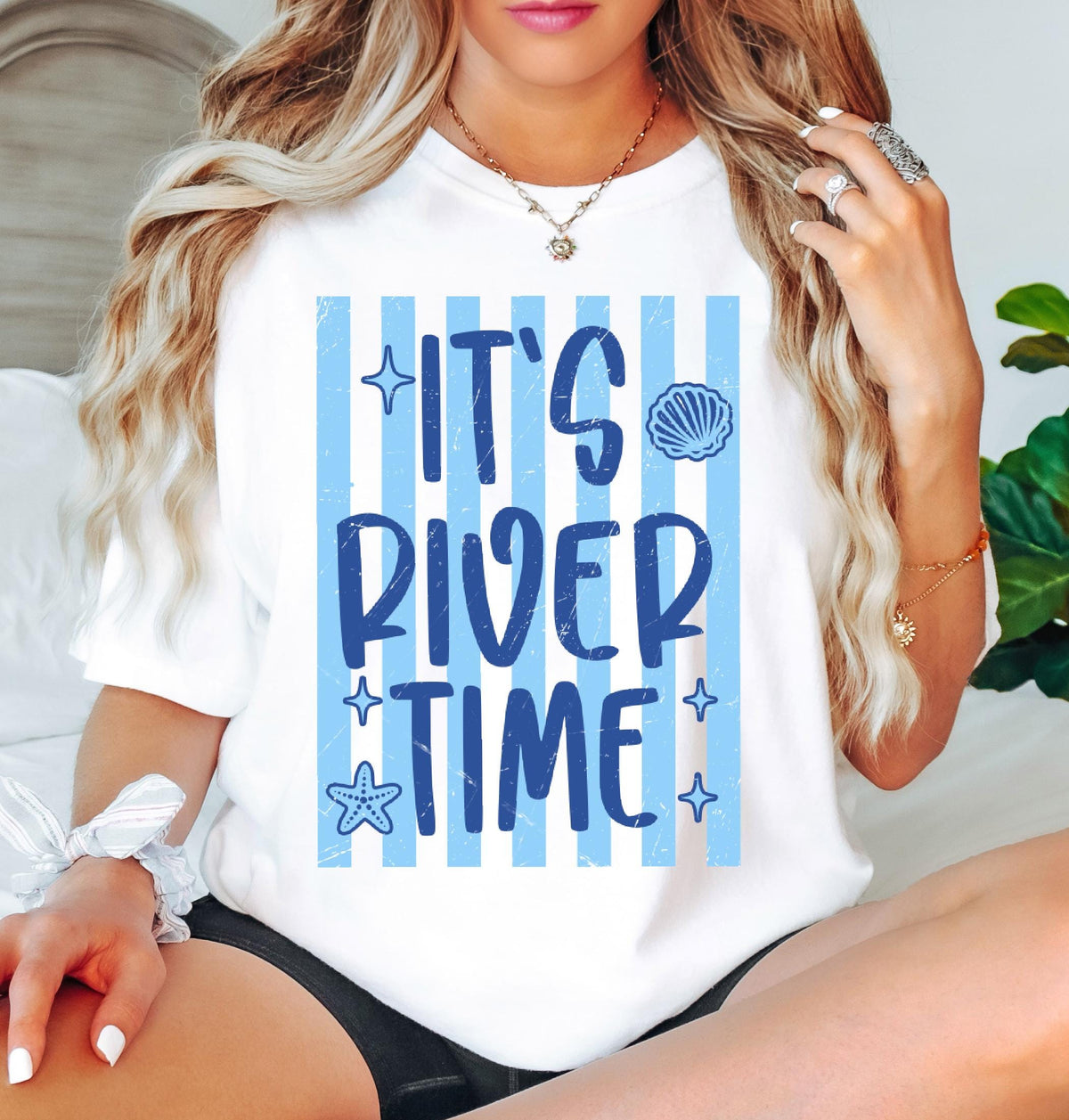 Comfort Colors Striped Summer Custom Shirt, Beach Life Shirt, Sweet Summer Time, Neon Summer Vibes, Lake Pool River, Salty Women Shirt
