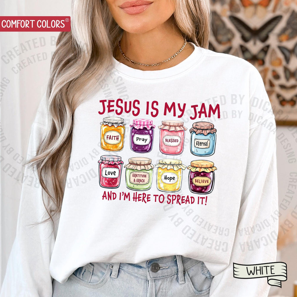 Jesus Is My Jam, Christian Shirt, Comfort Colors® Christian Gift,JESUS Christ Shirt,Gift For Christian,Funny Jesus Shirt, Christian MOM tee