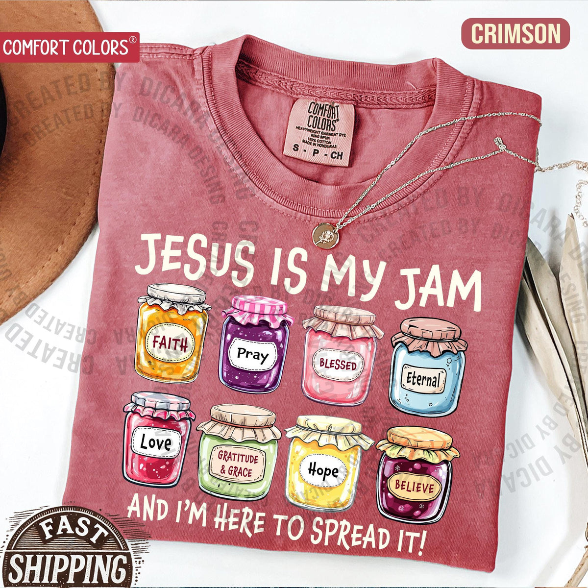 Jesus Is My Jam, Christian Shirt, Comfort Colors® Christian Gift,JESUS Christ Shirt,Gift For Christian,Funny Jesus Shirt, Christian MOM tee