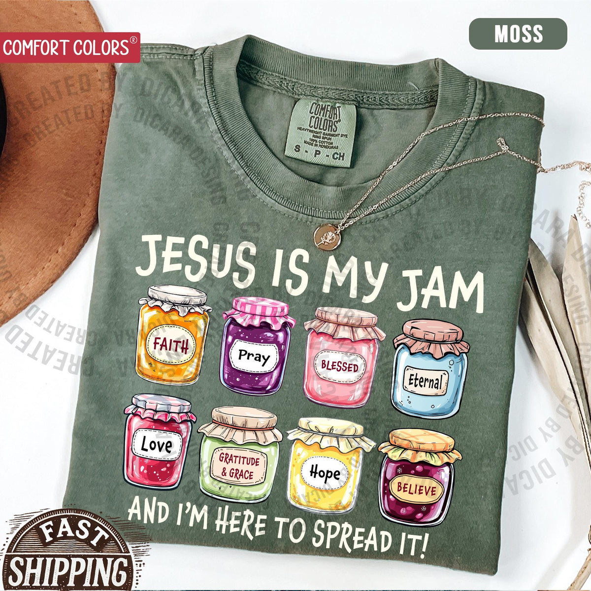 Jesus Is My Jam, Christian Shirt, Comfort Colors® Christian Gift,JESUS Christ Shirt,Gift For Christian,Funny Jesus Shirt, Christian MOM tee
