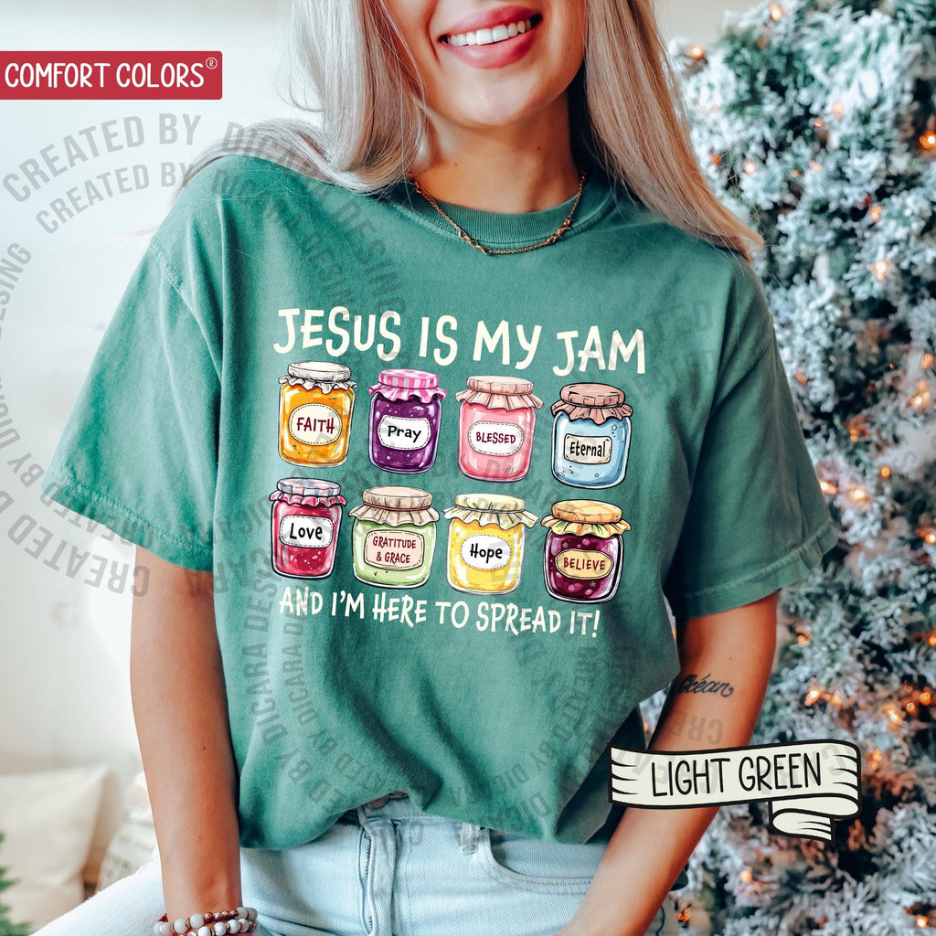 Jesus Is My Jam, Christian Shirt, Comfort Colors® Christian Gift,JESUS Christ Shirt,Gift For Christian,Funny Jesus Shirt, Christian MOM tee