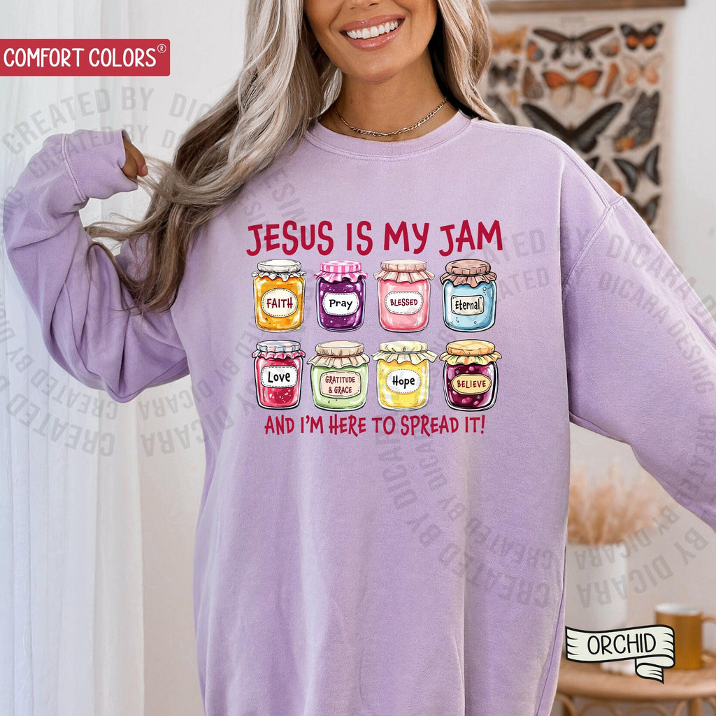 Jesus Is My Jam, Christian Shirt, Comfort Colors® Christian Gift,JESUS Christ Shirt,Gift For Christian,Funny Jesus Shirt, Christian MOM tee