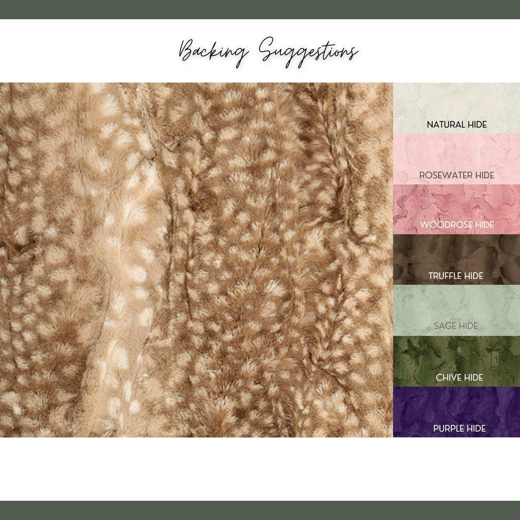 Adult Minky Blanket, Fawn Minky Blanket, Adult Throw Blanket, Minky Blanket Adult, Woodland Blanket, Deer Blanket