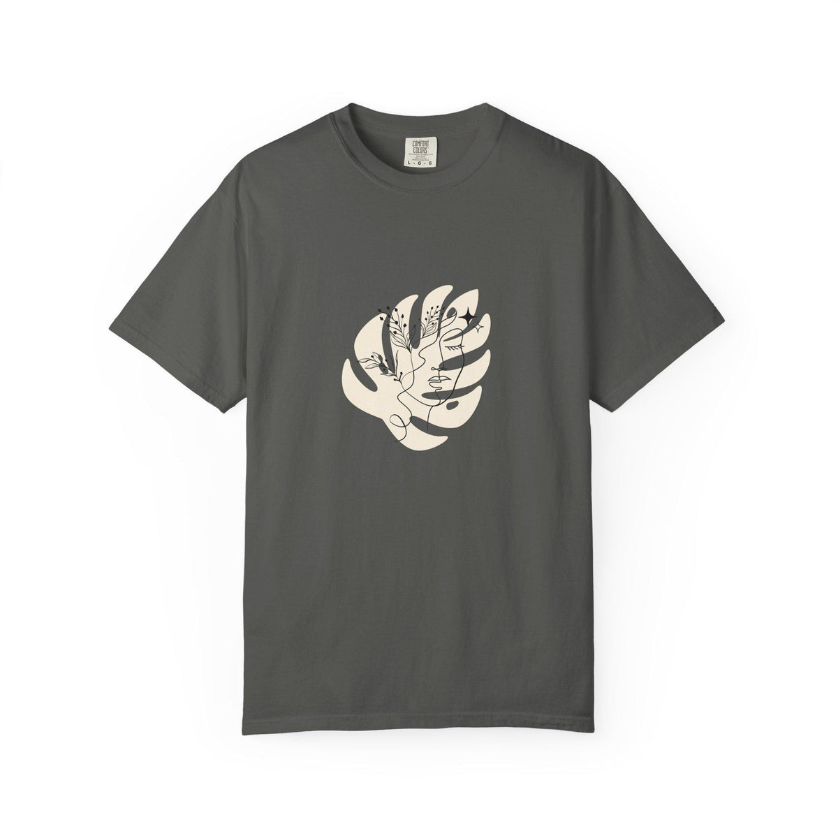 Minimalist floral line art face T shirt aesthetic botanical tee abstract woman face shirt trendy graphic tee gift for her