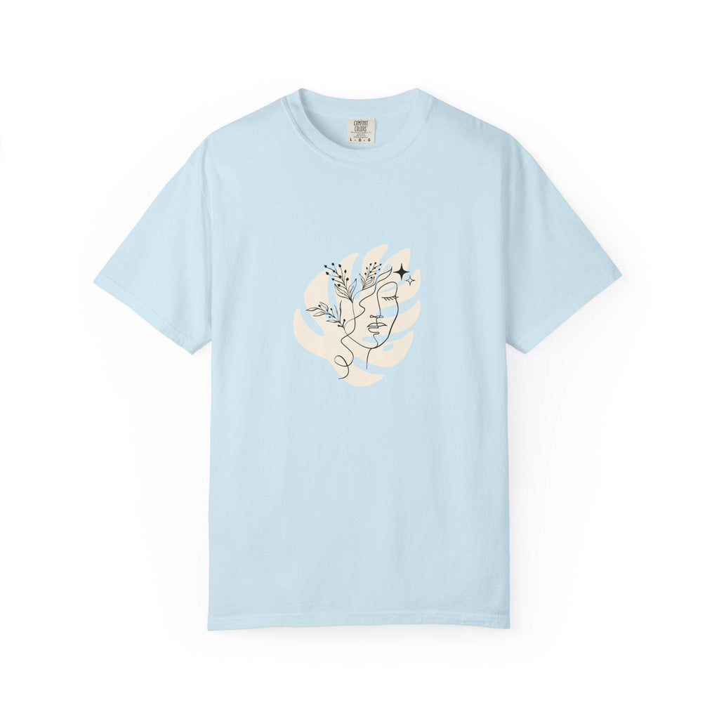 Minimalist floral line art face T shirt aesthetic botanical tee abstract woman face shirt trendy graphic tee gift for her