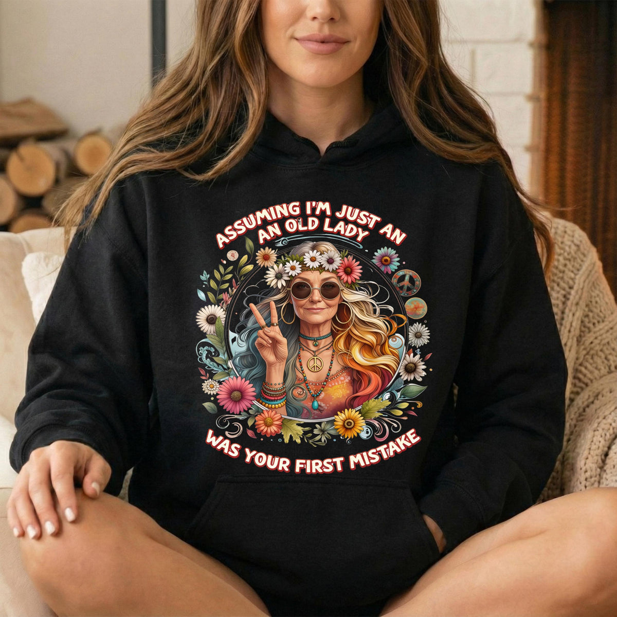 Assuming I'm Just An Old Lady Was Your First Mistake Shirt, Sassy Older Woman Tee, Funny Grandma Shirt Bold Feminine Graphic Tee, Trendy Tee