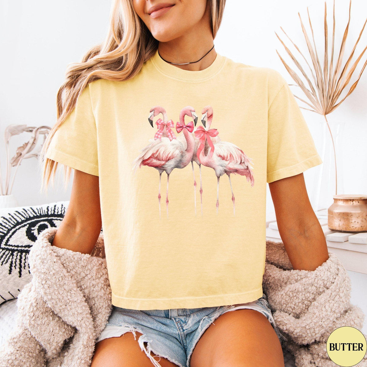 Flamingo Watercolor Summer Comfort Colors Boxy shirt, Flamingo t shirt women, Pink Flamingo t shirt, Bird Lover shirt, Flamingo gifts