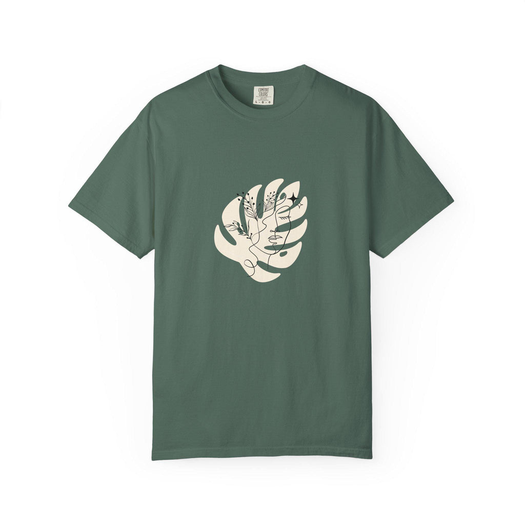 Minimalist floral line art face T shirt aesthetic botanical tee abstract woman face shirt trendy graphic tee gift for her