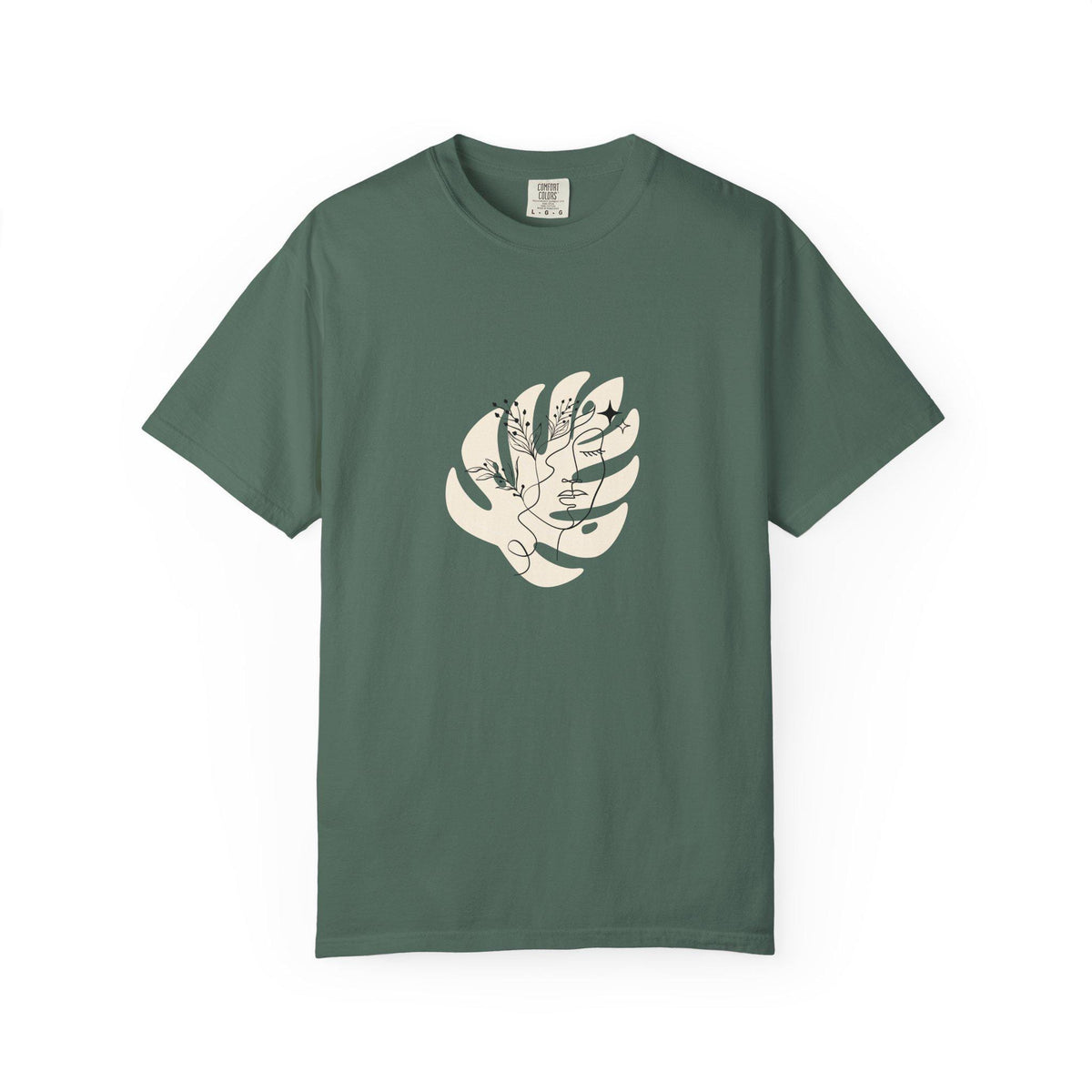 Minimalist floral line art face T shirt aesthetic botanical tee abstract woman face shirt trendy graphic tee gift for her