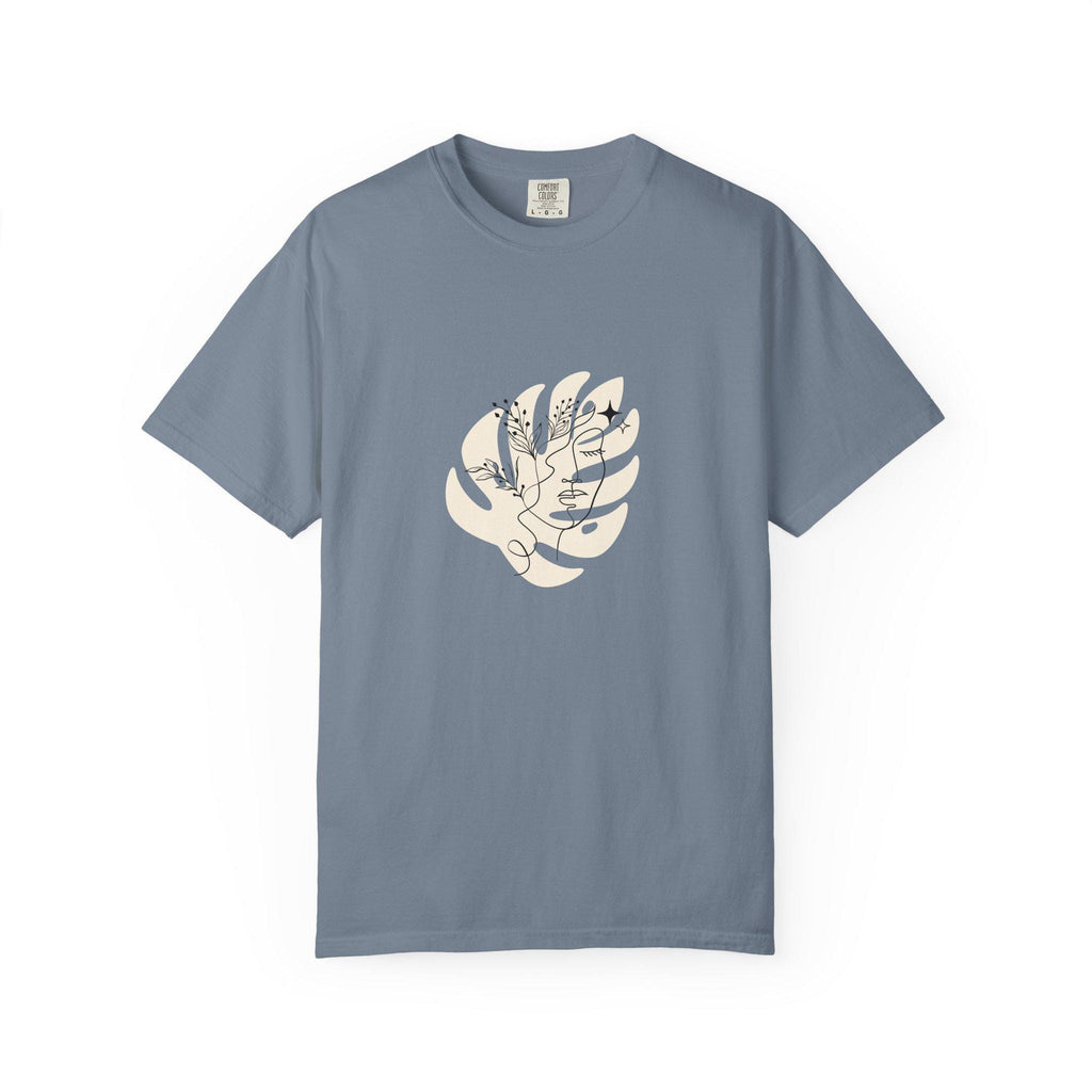 Minimalist floral line art face T shirt aesthetic botanical tee abstract woman face shirt trendy graphic tee gift for her