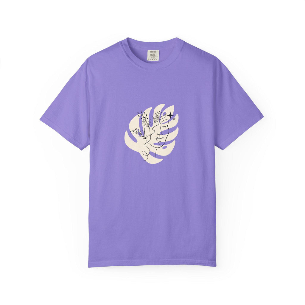 Minimalist floral line art face T shirt aesthetic botanical tee abstract woman face shirt trendy graphic tee gift for her