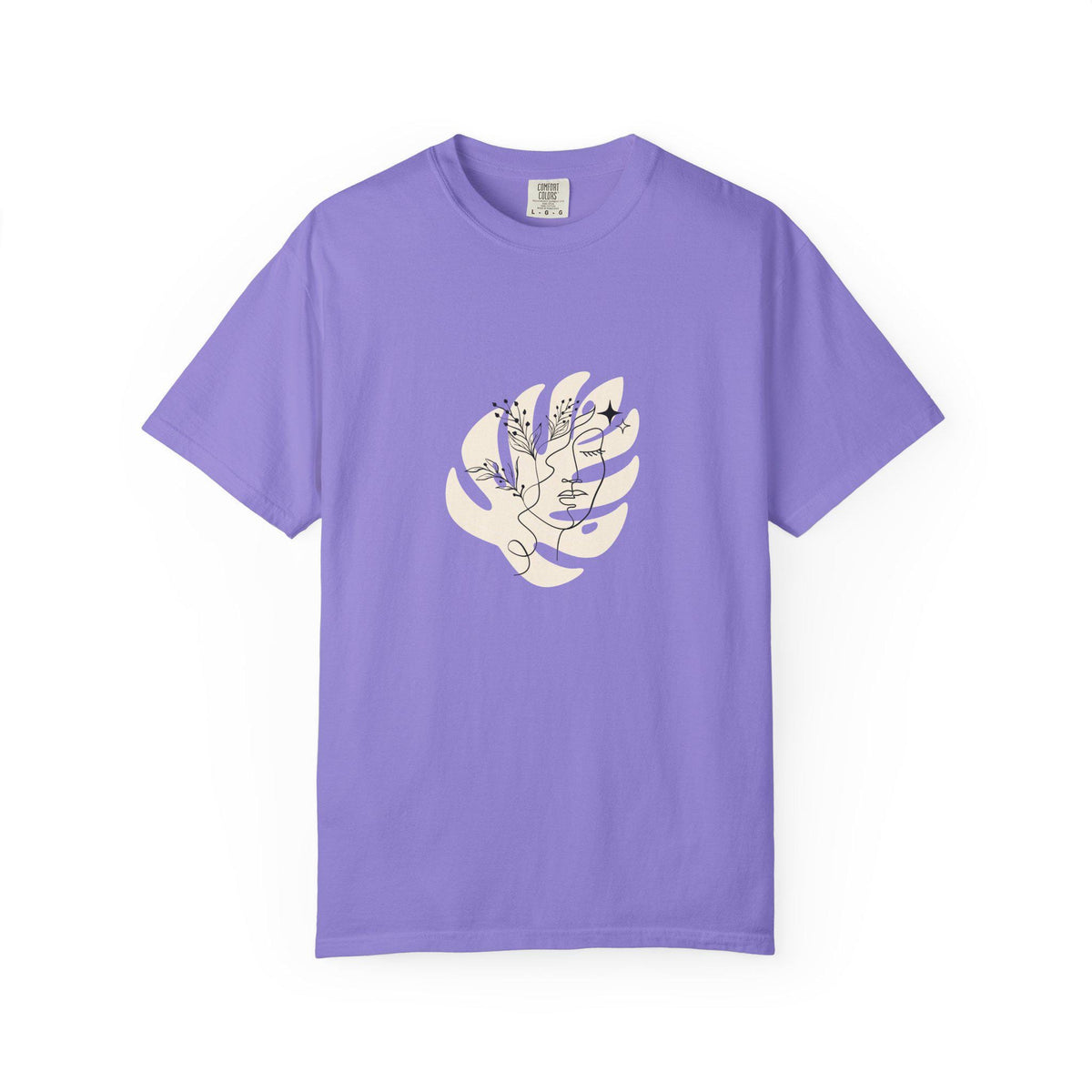 Minimalist floral line art face T shirt aesthetic botanical tee abstract woman face shirt trendy graphic tee gift for her