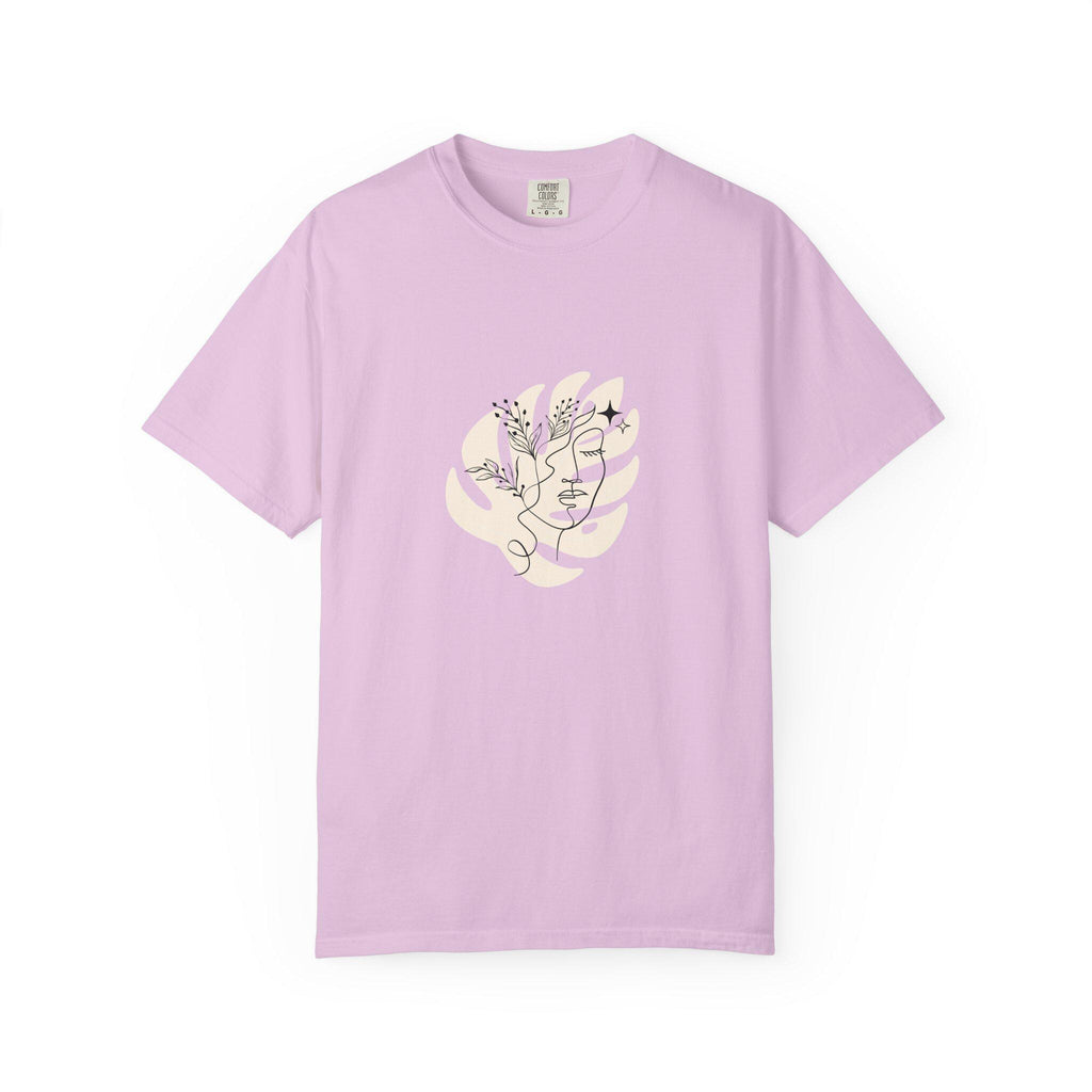 Minimalist floral line art face T shirt aesthetic botanical tee abstract woman face shirt trendy graphic tee gift for her