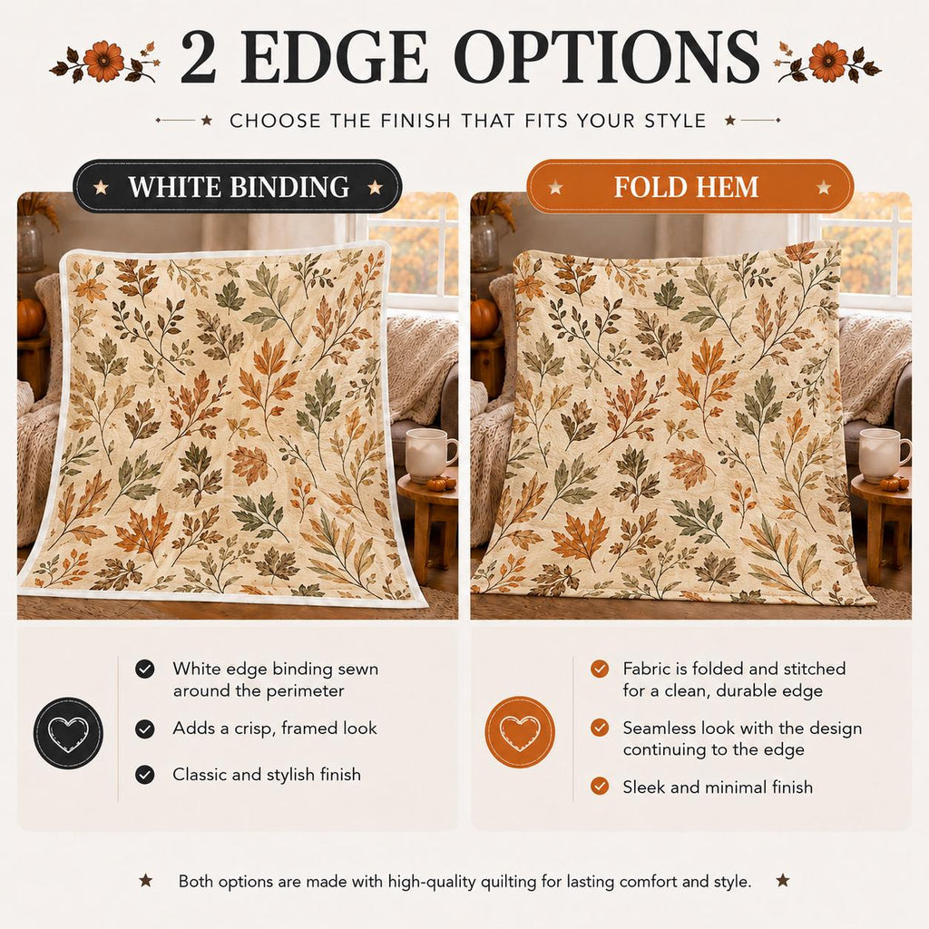 Autumn Quilt Blanket, Fall Quilt Style Throw Blanket, Printed Patchwork Pumpkin Blanket, Farmhouse Fall Decor, Cottagecore Autumn Blanket