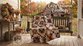 Harvest Patchwork-style Lap Quilt, Cozy Autumn Quilted Throw, Rustic Farmhouse Fall Bedding, Thanksgiving Gift, Cabin Style Home Decor
