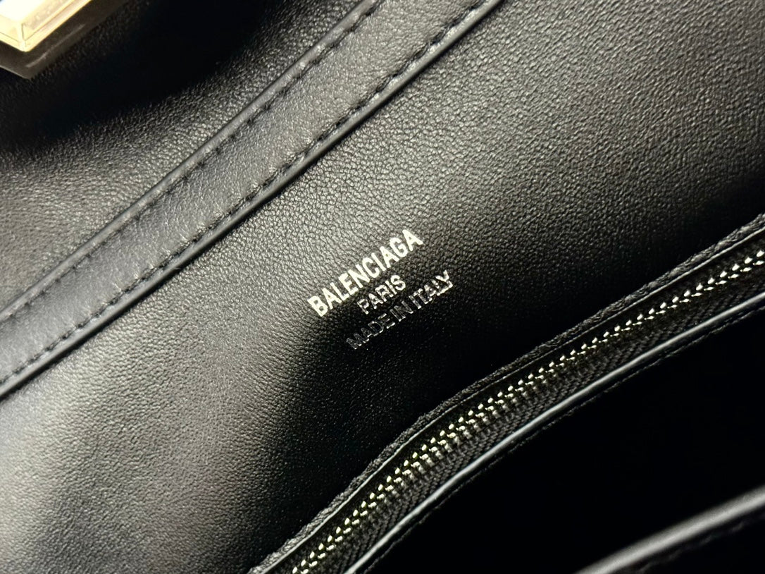 RODEO MINI BAG 22 IN BLACK SMOOTH CALFSKIN SILVER HARDWARE