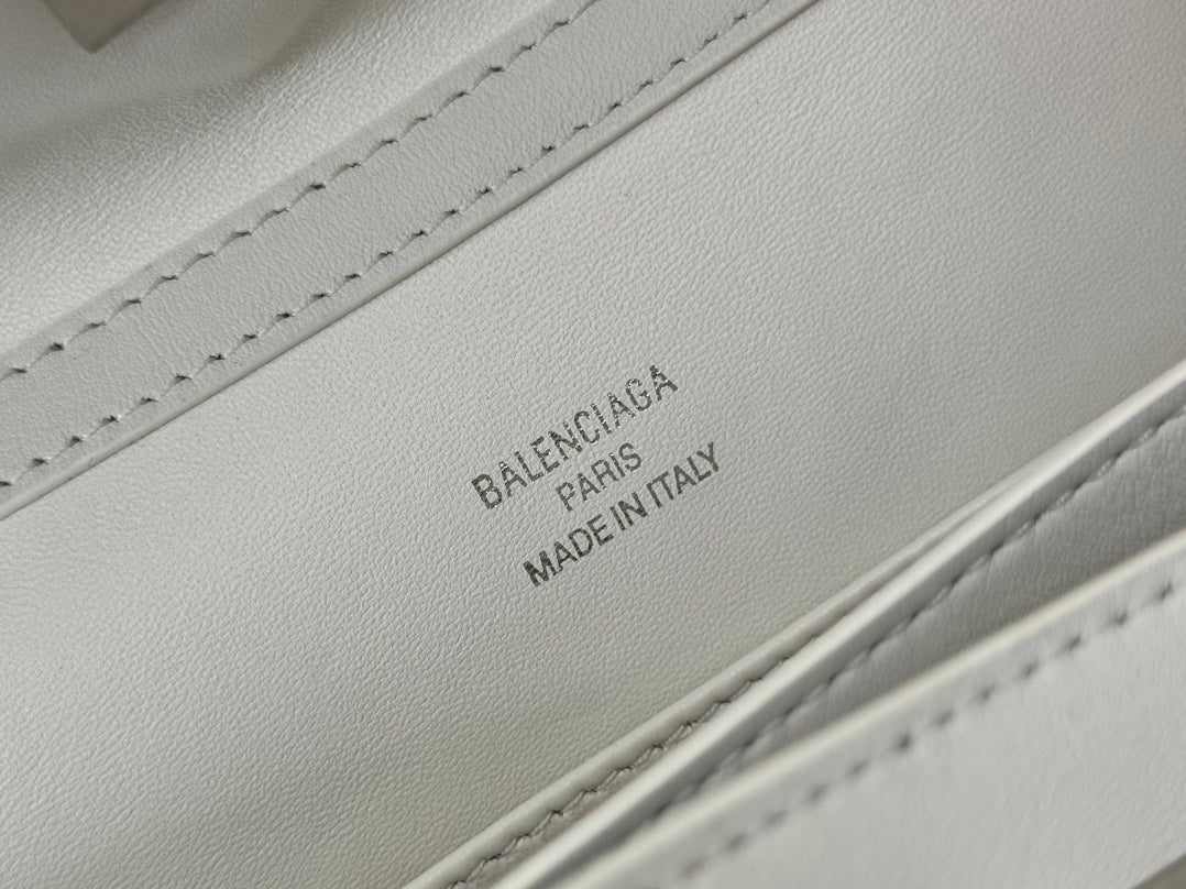 RODEO SMALL BAG 29 IN WHITE SMOOTH CALFSKIN SILVER HARDWARE