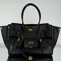BEL AIR CARRY ALL BAG 29 IN BLACK NAPPA LAMBSKIN GOLD HARDWARE