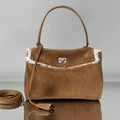 Balenciaga Small Rodeo Bag 29 Brown Suede Sliver Hardware