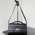 BEL AIR CLUTCH 27 IN BLACK NAPPA LAMBSKIN GOLD HARDWARE