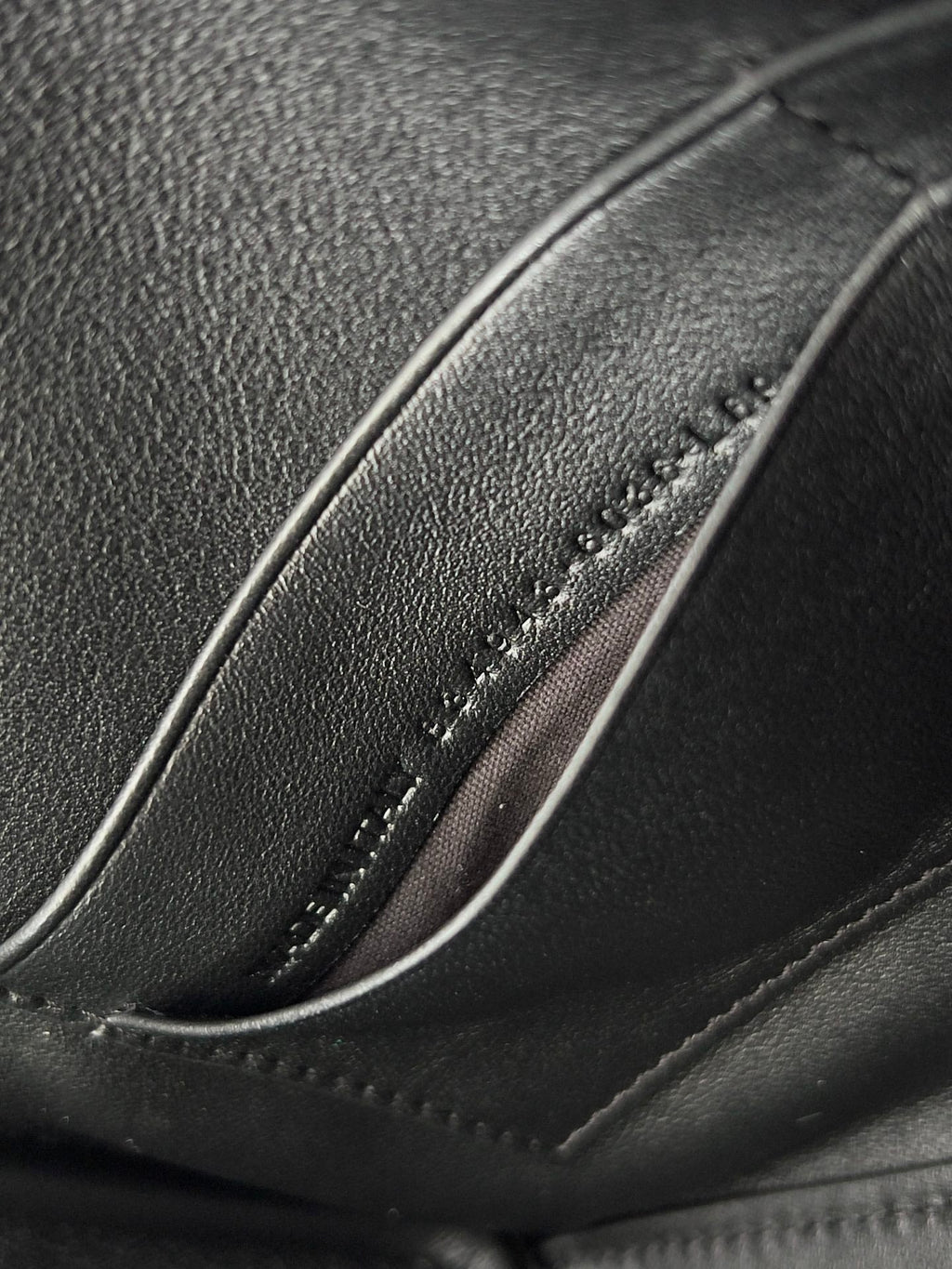 BEL AIR CLUTCH 27 IN BLACK NAPPA LAMBSKIN SILVER HARDWARE