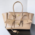 Balenciaga 2025 Bel Air Carry-all Bag 37cm Beige Gold Calfskin