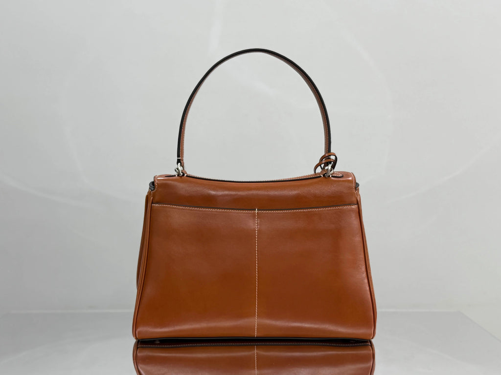 Balenciaga Medium Bag 35 Camel Brown Cowhide Sliver Hardware