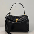Balenciaga Small Rodeo Bag 29 Black Crocodile Skin Gold Hardware