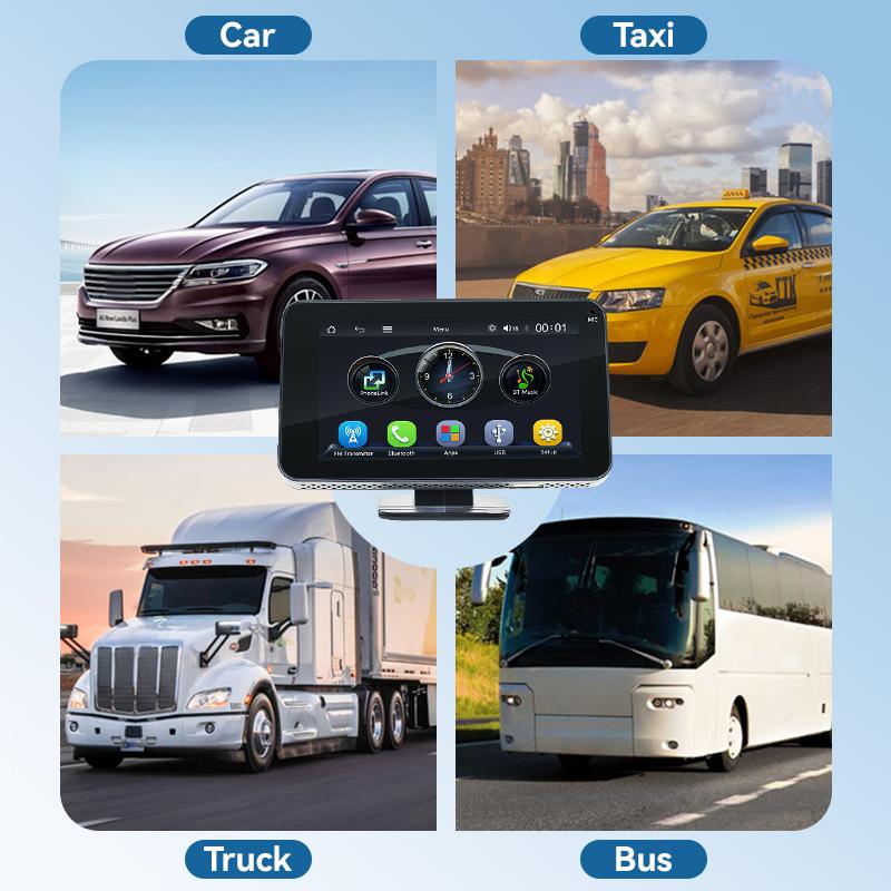 📱4.7-inch HD Touchscreen Multimedia Car Player— Swipe with your fingertips and instantly transform your vehicle into a smart entertainment hub!🚗✨