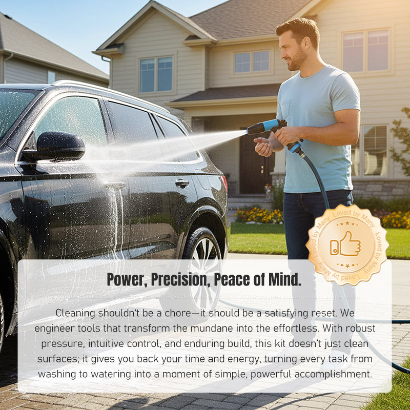 High-Pressure Car Wash Water Sprayer Kit