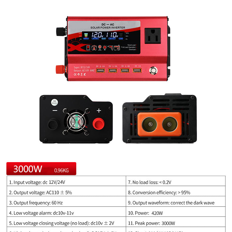 🔥49% OFF!🚗⚡Multi-Port Power Inverter for Car