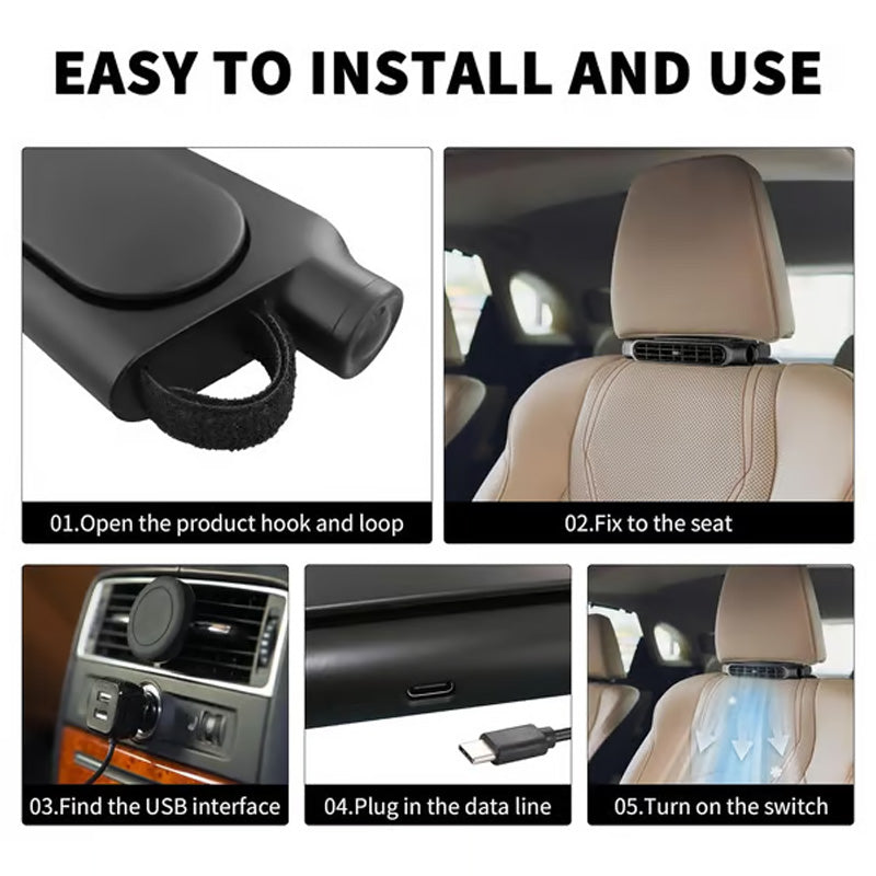 🔥LIMITED SALE 50% OFF!!🌬Car Seat Fan-Fast cooling, relieve driving stuffiness❄