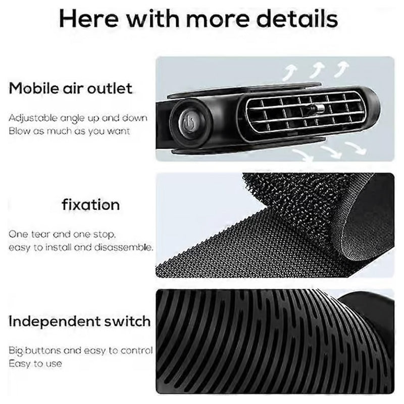🔥LIMITED SALE 50% OFF!!🌬Car Seat Fan-Fast cooling, relieve driving stuffiness❄