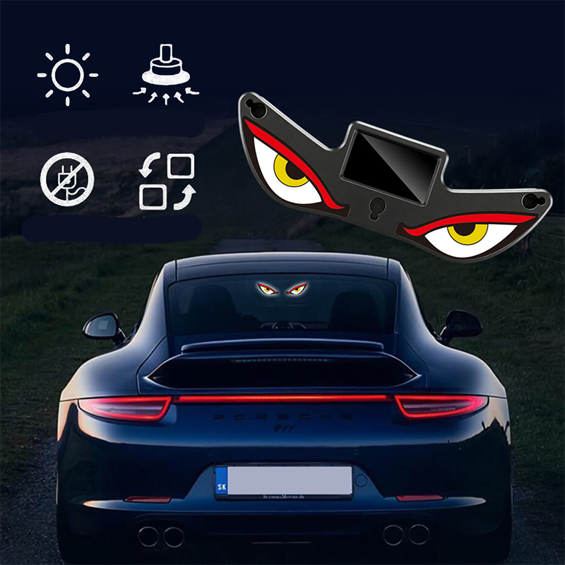 🚗 LIMITED-TIME 50% OFF! 🔋 Solar Devil's Eye LED Car Warning Light – Solar Powered, 4 Modes, Waterproof 💡