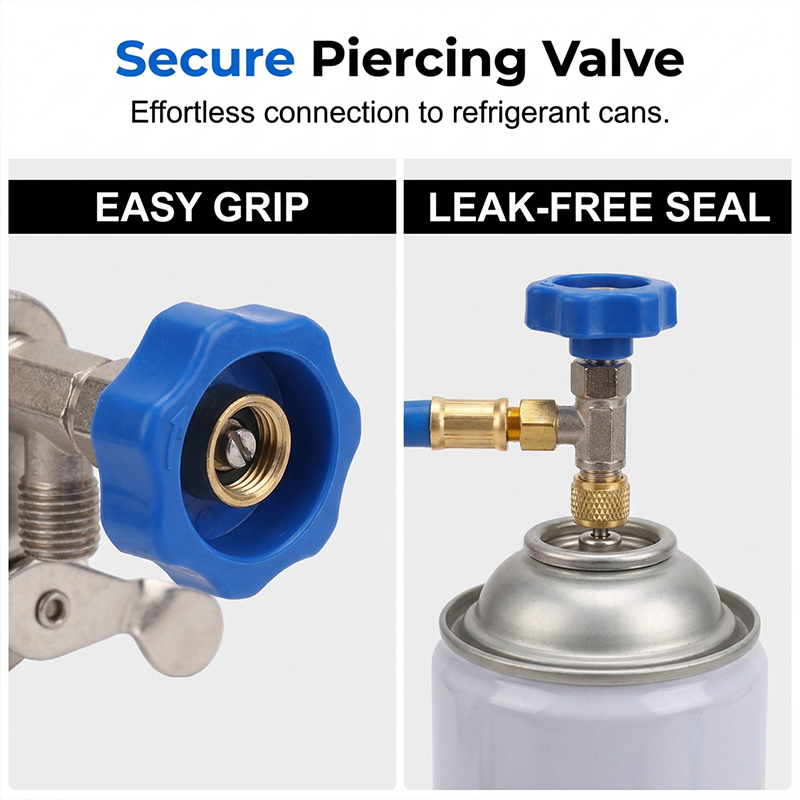 ⏳Limited-time offer⏰ R134a AC recharge hose with pressure gauge – universal & easy-to-use DIY tool 🔧